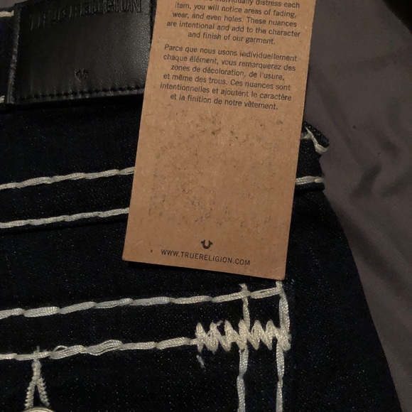 COPY - NWT TRUE RELIGION BRAND SUPER BIG T RARE wide low - Picture 8 of 11